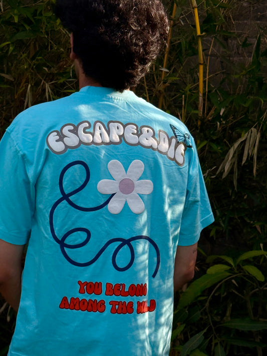 Escape& Die Light Blue Oversize T-shirt