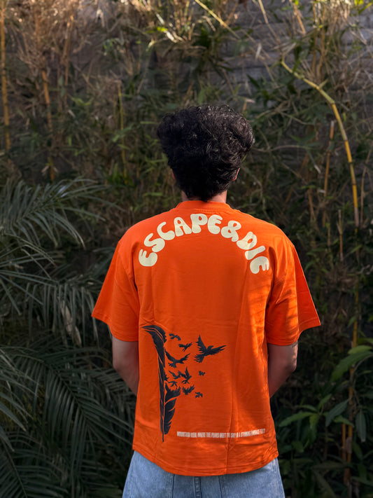 Escape Orange Oversize T-Shirt