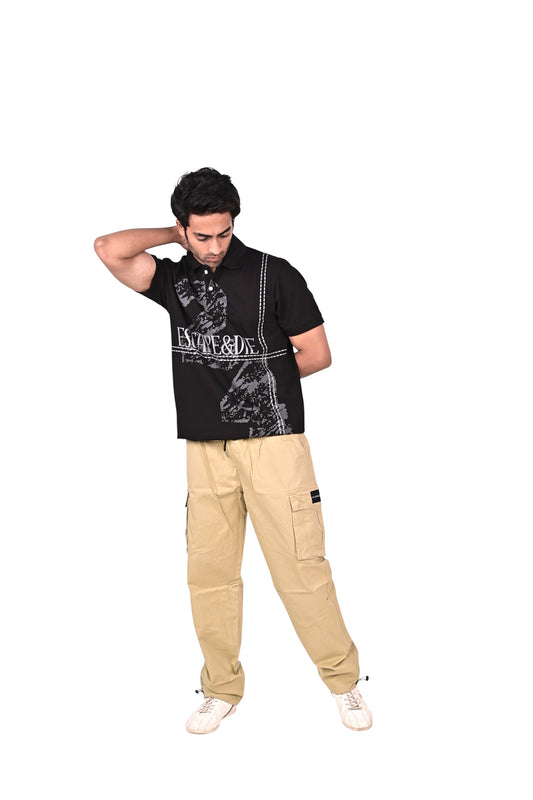 Escape Polo tee - Black