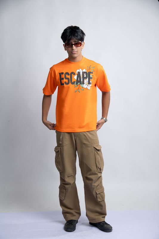 Escape Orange Oversize T-Shirt