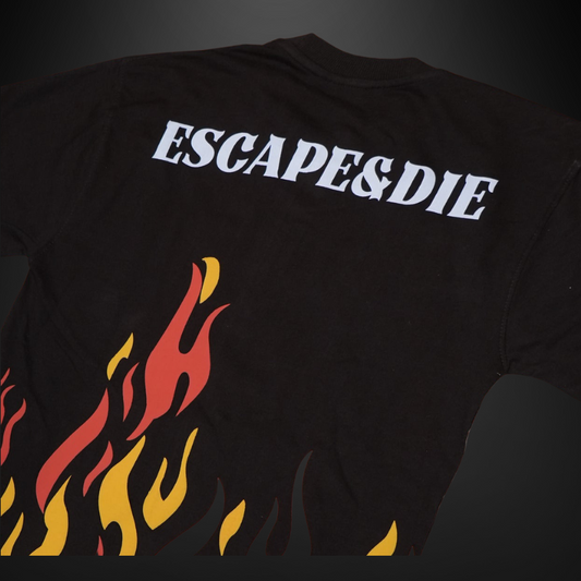 ESCAPE&DIE BLACK TYPE2 OVERSIZE T-SHIRT