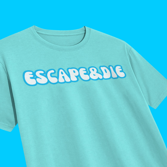 ESCAPE&DIE LIGHT BLUE OVERSIZE T-SHIRT