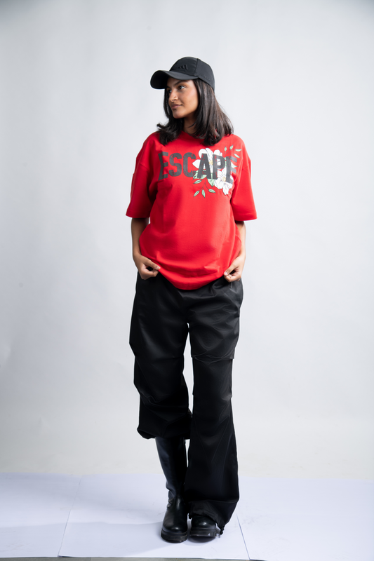 Escape Red Oversize T-Shirt