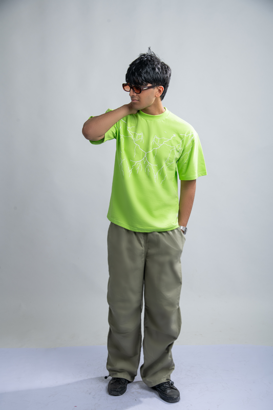 Escape Drop Shoulder Neon Oversize T-Shirt