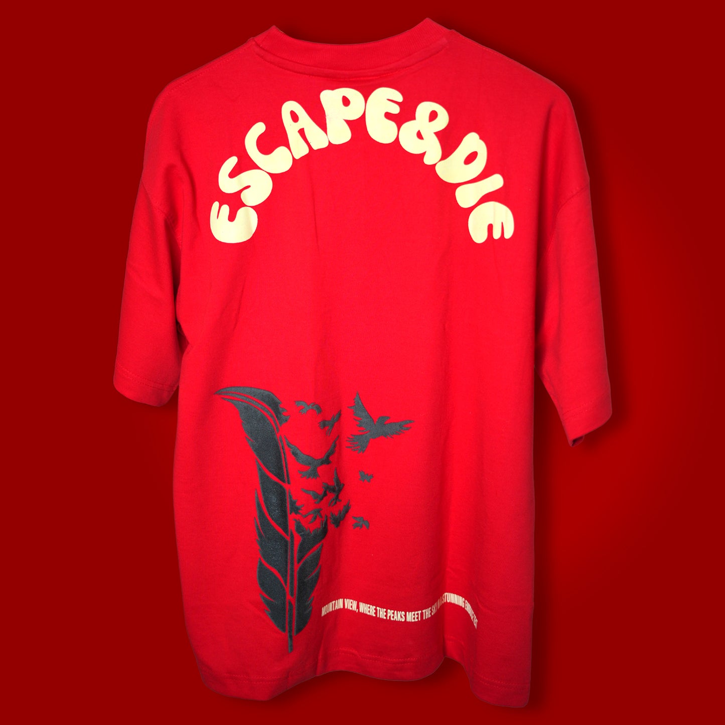 ESCAPE RED OVERSIZE T-SHIRT