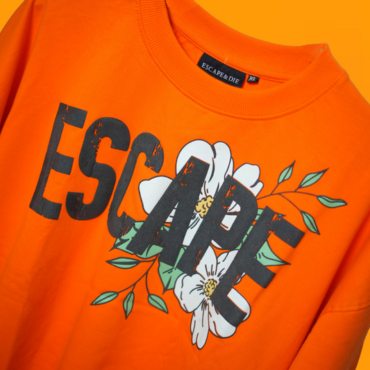 ESCAPE ORANGE OVERSIZE T-SHIRT