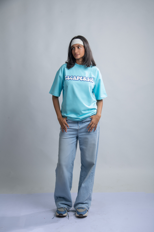 Escape& Die Light Blue Oversize T-shirt