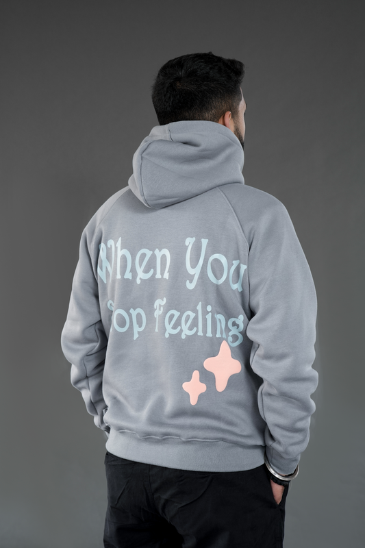 Feelings Grey Hoodie