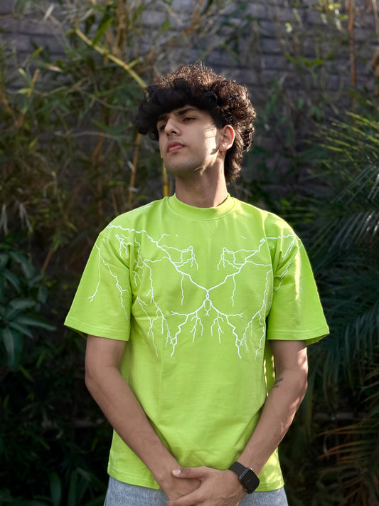 Escape Drop Shoulder Neon Oversize T-Shirt