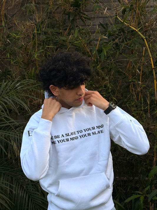 Escape Your Mind -white Unisex Hoodie
