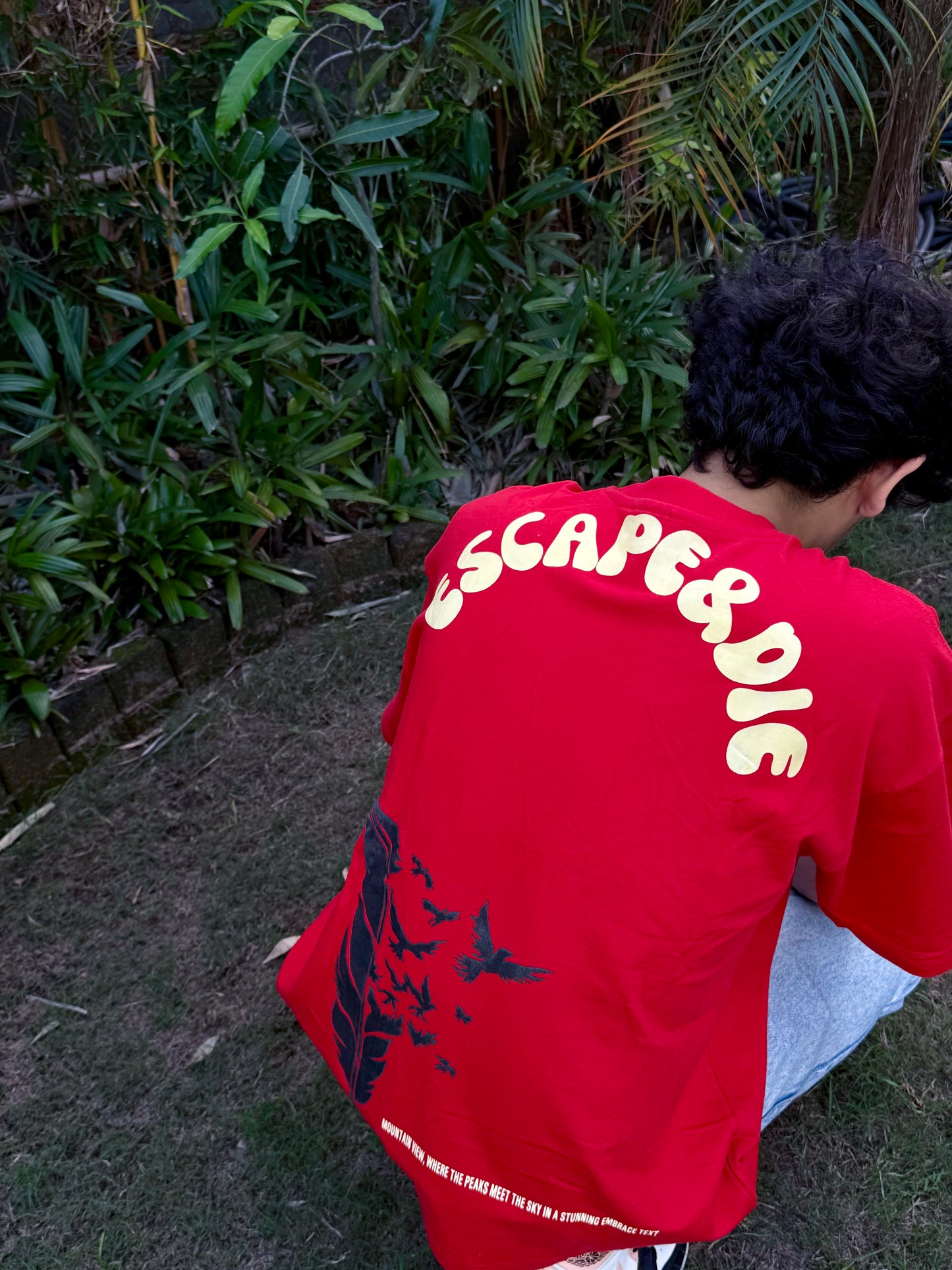 Escape Red Oversize T-Shirt
