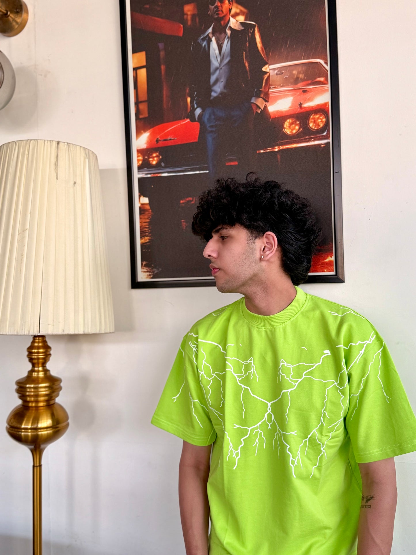 Escape Drop Shoulder Neon Oversize T-Shirt