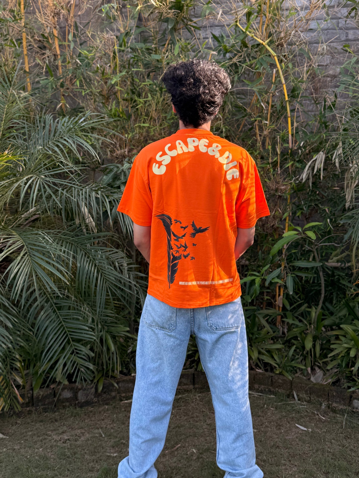 Escape Orange Oversize T-Shirt