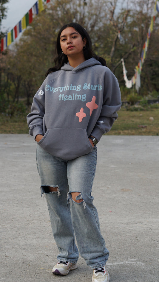 Feelings Grey Hoodie