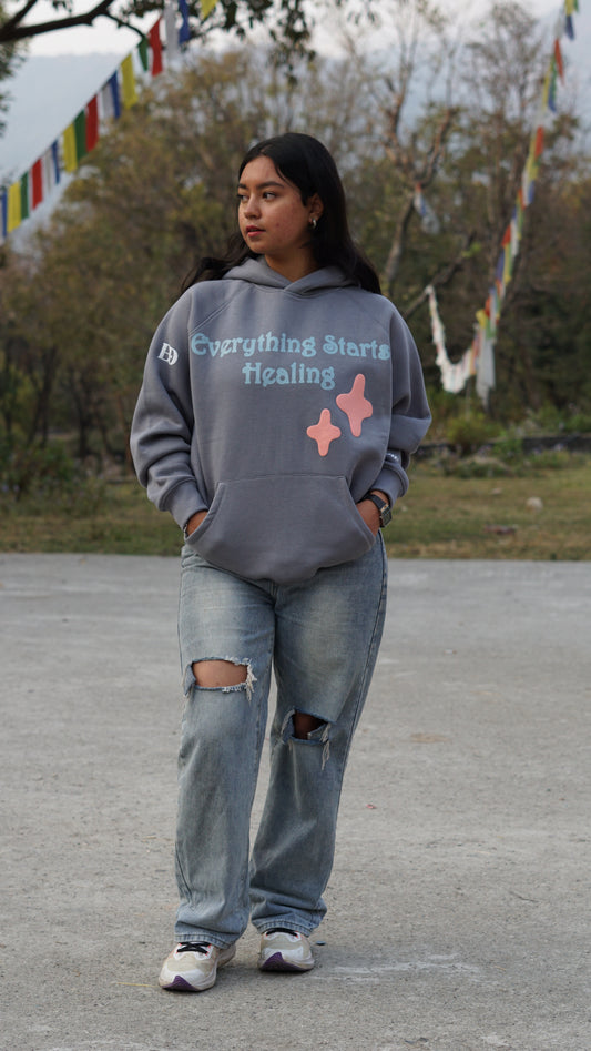 Feelings Grey Hoodie