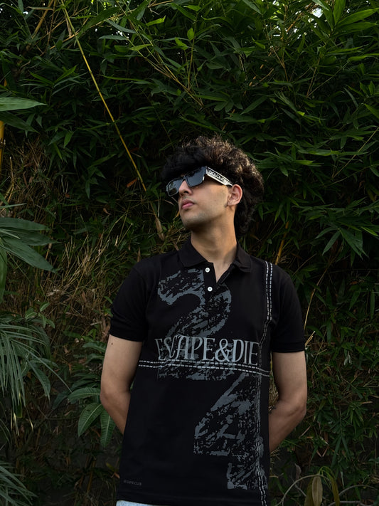 Escape Polo tee - Black