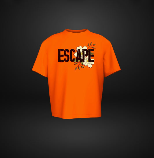 ESCAPE ORANGE OVERSIZE T-SHIRT