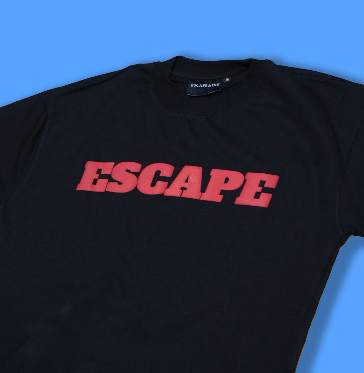 ESCAPE&DIE BLACK TYPE1 OVERSIZE T-SHIRT