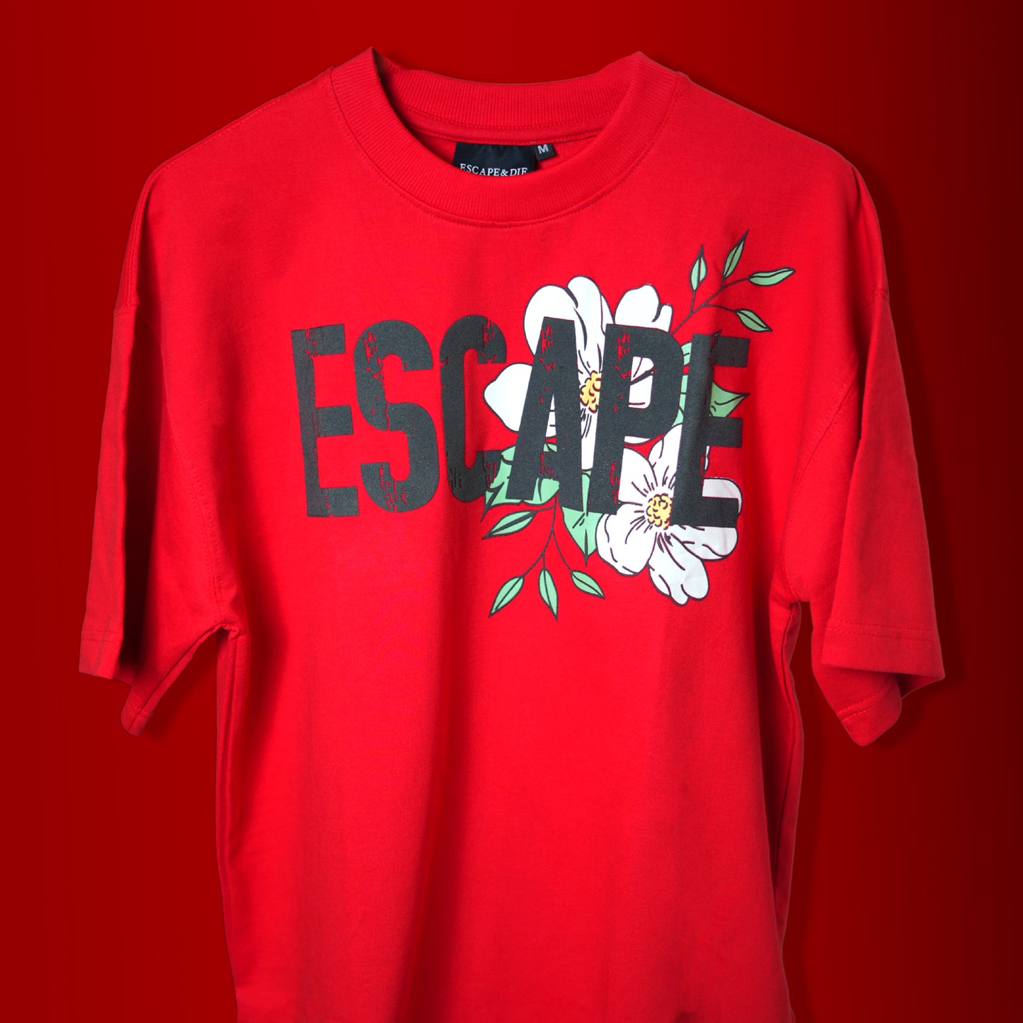 ESCAPE RED OVERSIZE T-SHIRT